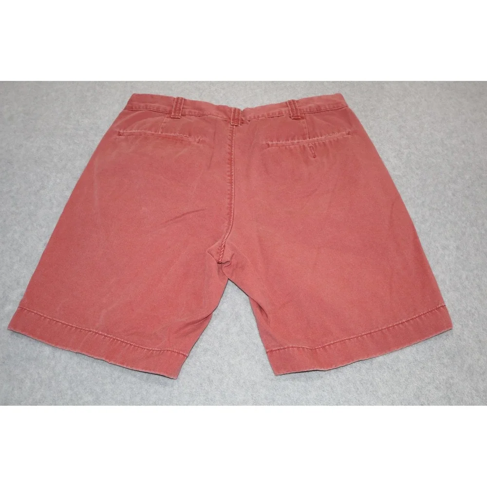 J Crew Chino Shorts Mens 32 Salmon Pink Cotton Casual Preppy Summer 8